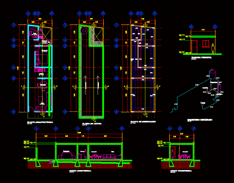Housing DWG Block for AutoCAD