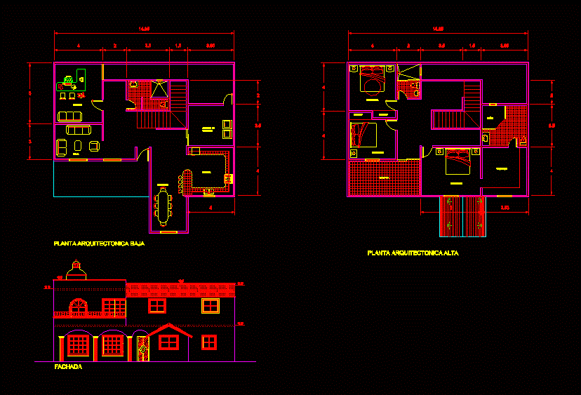 Чертежи дома autocad