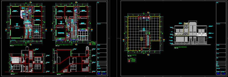 Housing DWG Block for AutoCAD