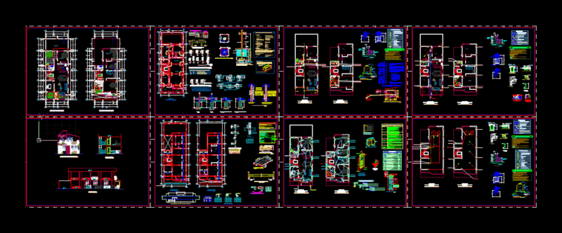 Housing DWG Block for AutoCAD