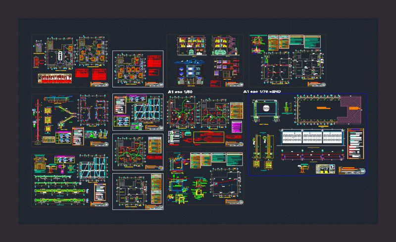 Housing DWG Detail for AutoCAD