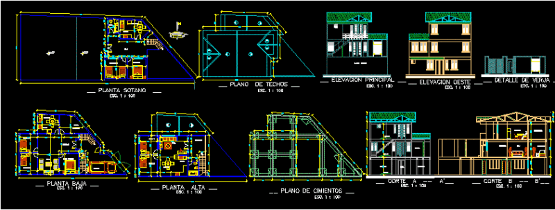 Housing DWG Detail for AutoCAD