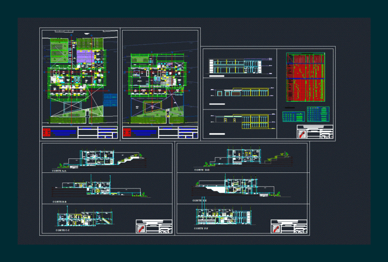Housing DWG Elevation for AutoCAD