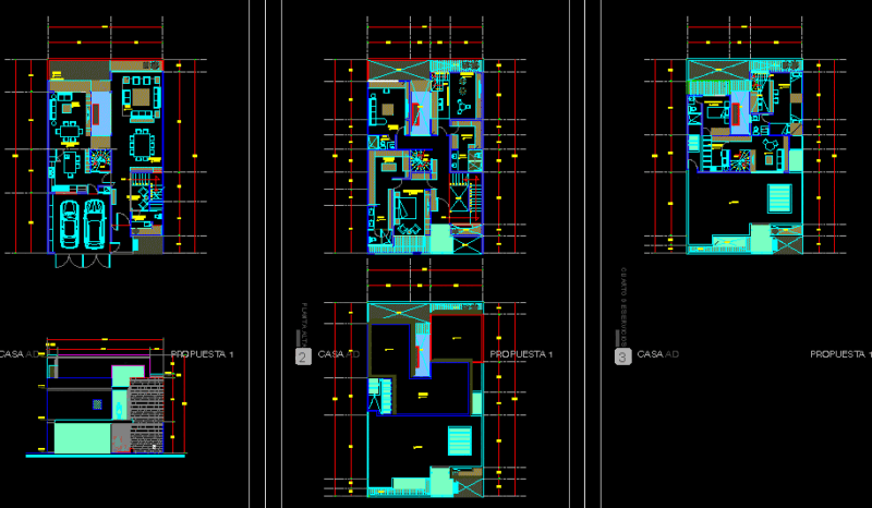 Housing DWG Full Project for AutoCAD