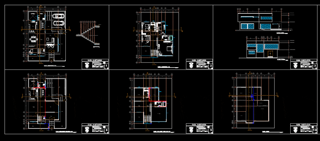 Housing DWG Full Project for AutoCAD