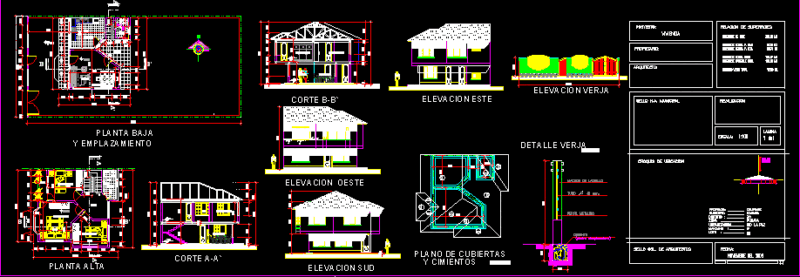 Housing DWG Plan for AutoCAD