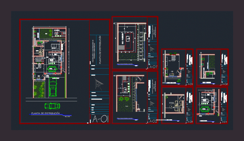 Housing DWG Plan for AutoCAD