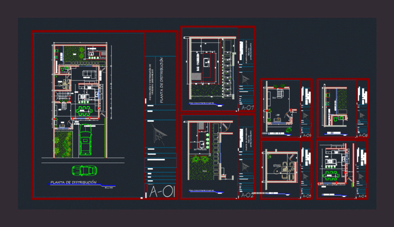 Housing DWG Plan for AutoCAD