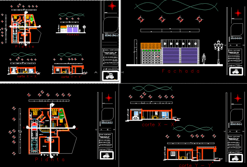 Housing DWG Section for AutoCAD
