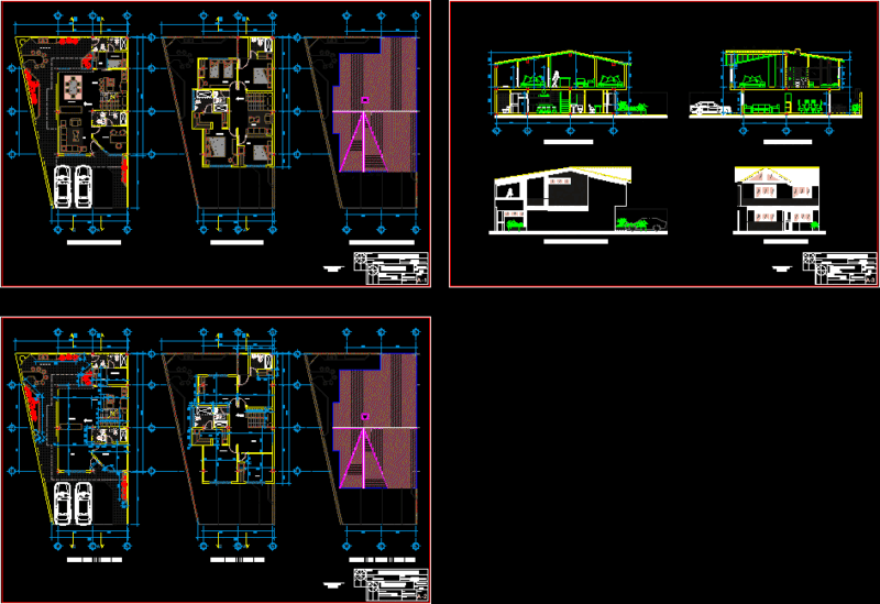 Housing DWG Section for AutoCAD