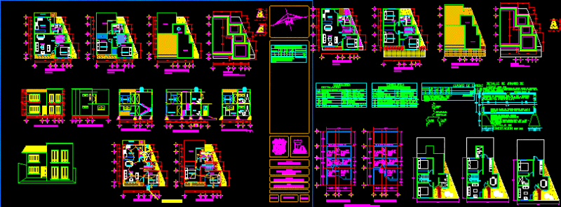Housing DWG Section for AutoCAD