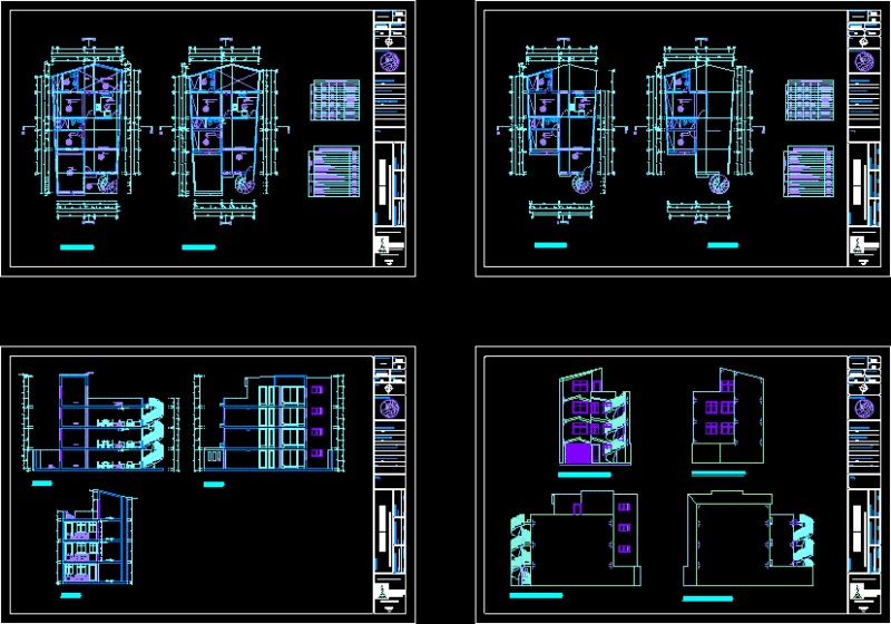 Housing DWG Section for AutoCAD