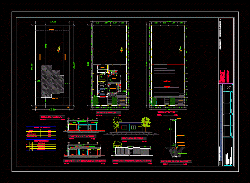Housing DWG Section for AutoCAD