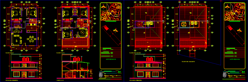 Housing DWG Section for AutoCAD