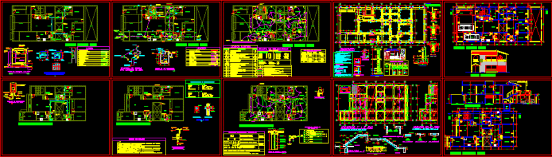 Housing DWG Section for AutoCAD