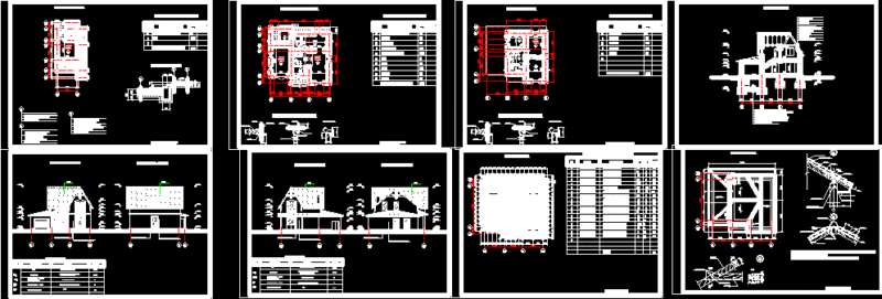 Housing DWG Section for AutoCAD