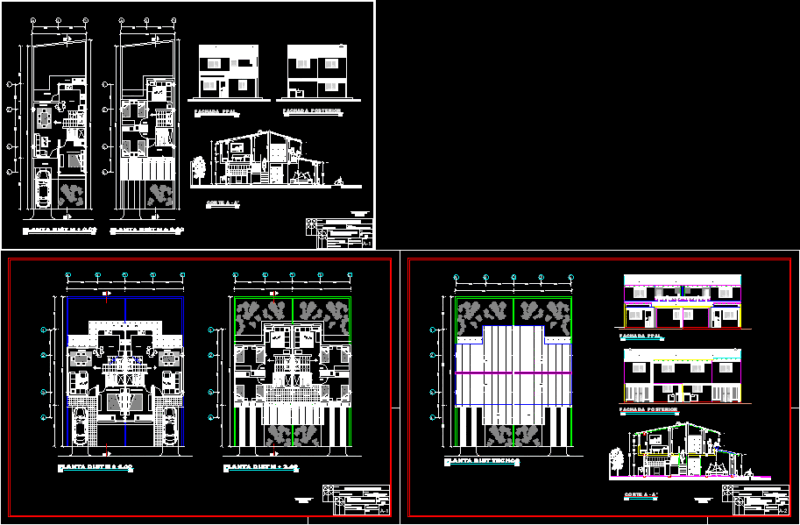 Housing DWG Section for AutoCAD