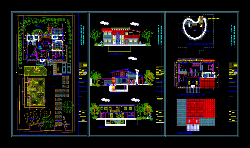 Housing Fifth DWG Full Project for AutoCAD