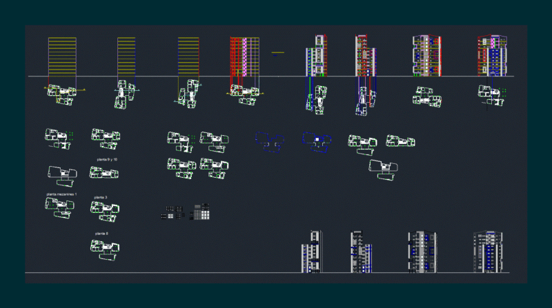 Housing Height DWG Block for AutoCAD