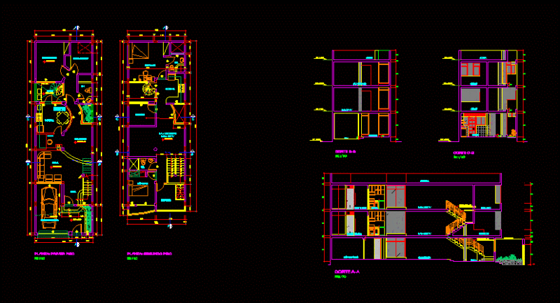 Housing Housing DWG Plan for AutoCAD