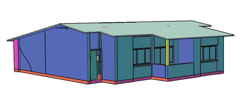 Housing In 3D DWG Model for AutoCAD