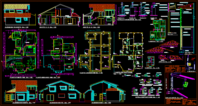 Housing In Chile DWG Block for AutoCAD