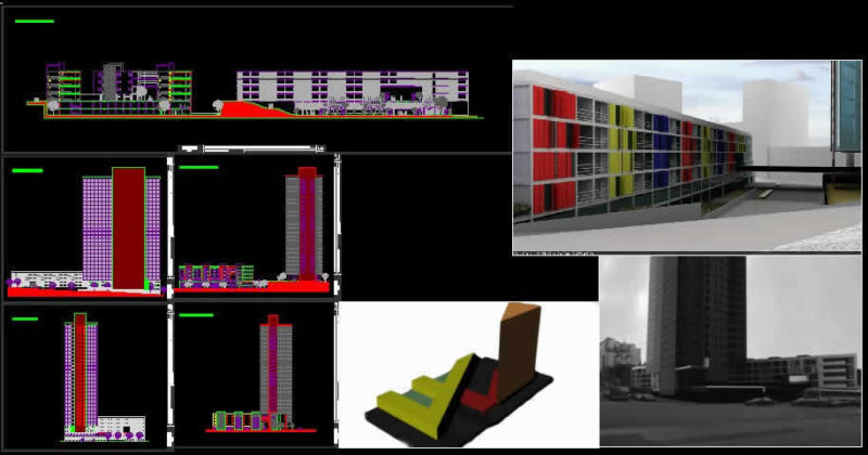Housing In Height DWG Block for AutoCAD