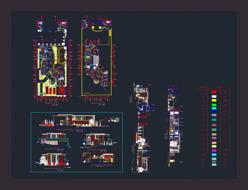 Housing In Hillside DWG Block for AutoCAD