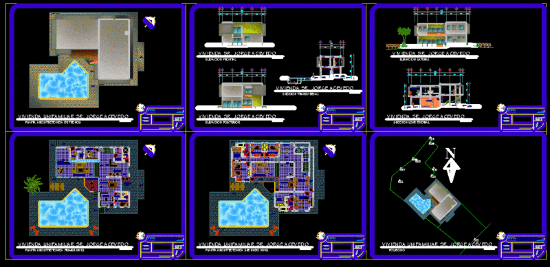 Housing In Zacapa DWG Block for AutoCAD