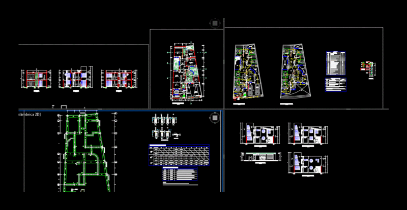 Housing Multifamilar DWG Section for AutoCAD