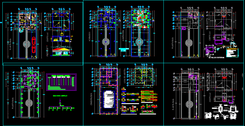Housing One Family DWG Full Project for AutoCAD