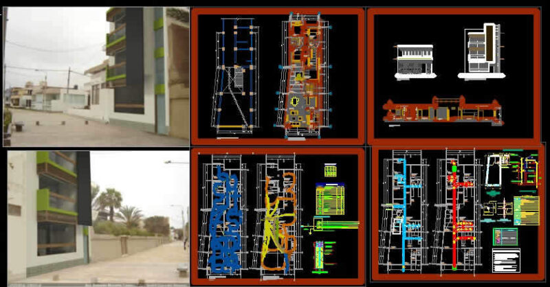 Housing Ortega 3D DWG Section for AutoCAD