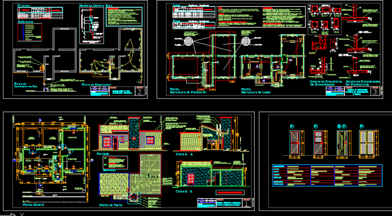 Housing Park La Grutaipv DWG Block for AutoCAD