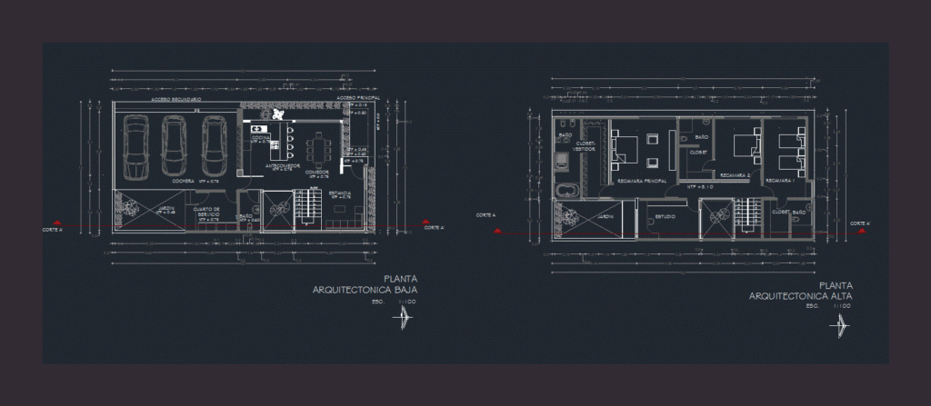 Housing Plan Permit DWG Plan for AutoCAD
