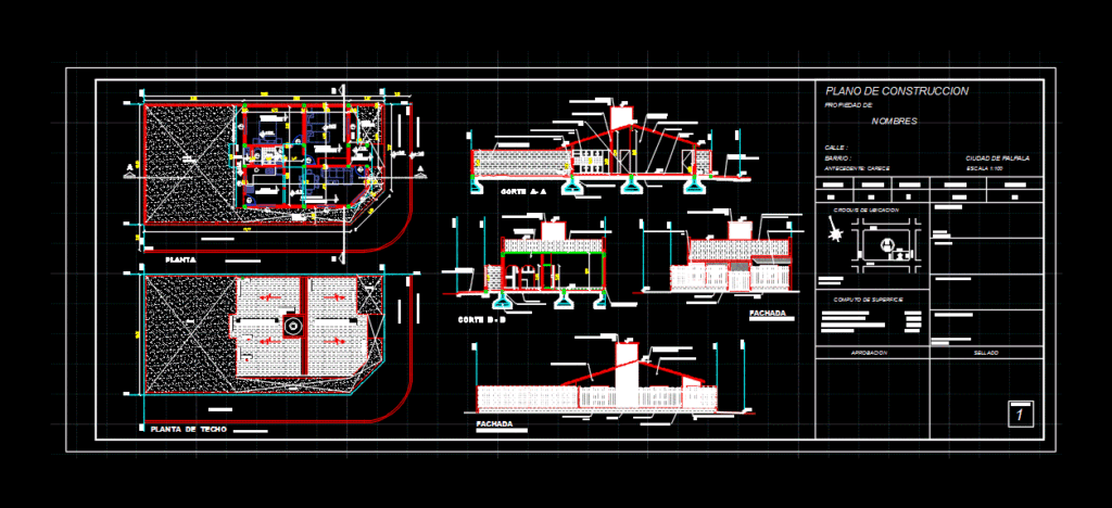 Housing Procrear DWG Plan for AutoCAD