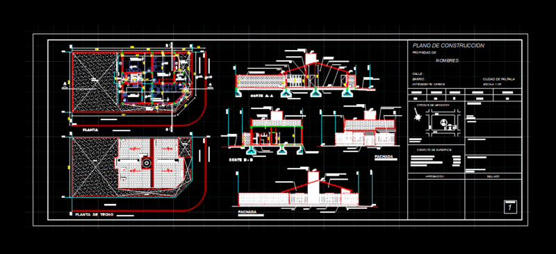 Housing Procrear DWG Plan for AutoCAD