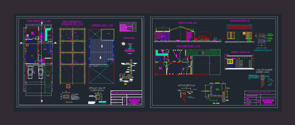 Housing Project DWG Full Project for AutoCAD