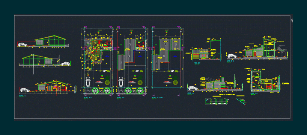 Housing Project DWG Full Project for AutoCAD