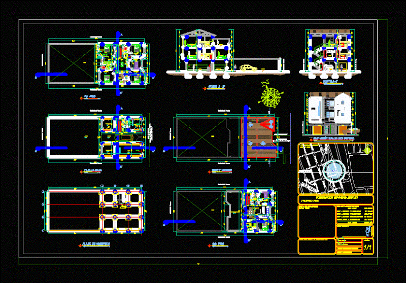 Housing Project DWG Full Project for AutoCAD