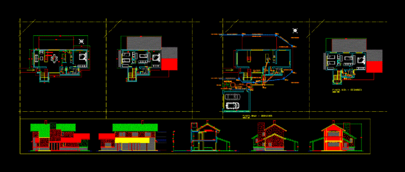 Housing Project Excenta DWG Full Project for AutoCAD