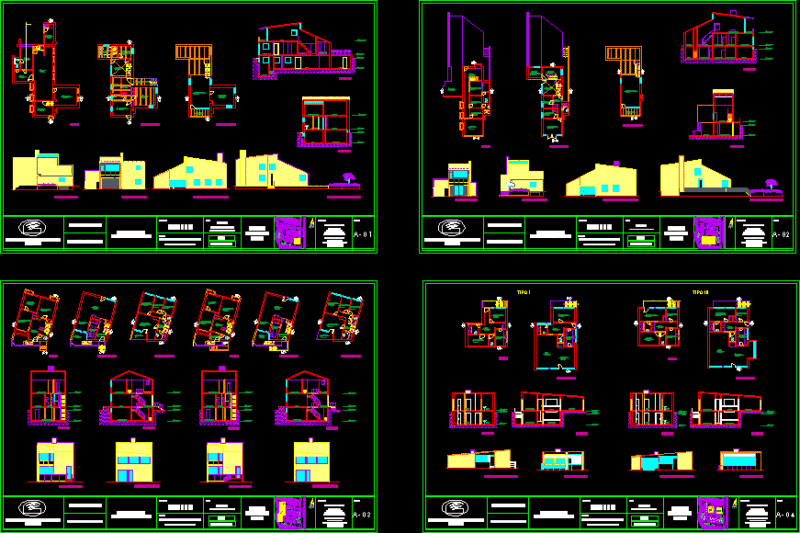 Housing Set DWG Full Project for AutoCAD