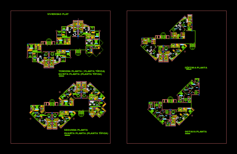 Housing Set Module DWG Detail for AutoCAD
