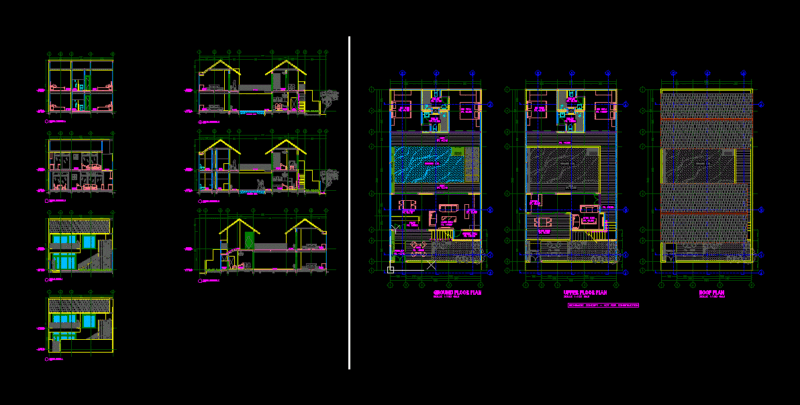 Housing Small DWG Block for AutoCAD