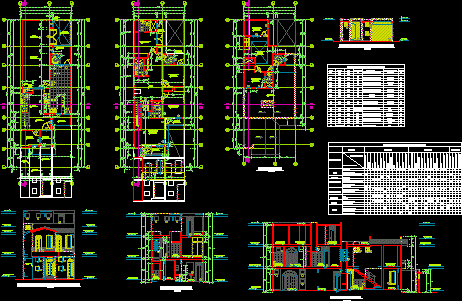 Housing Three Levels DWG Block for AutoCAD • Designs CAD