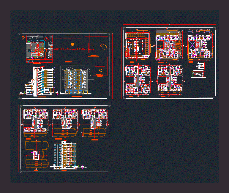 Housing Tower R7 DWG Plan for AutoCAD