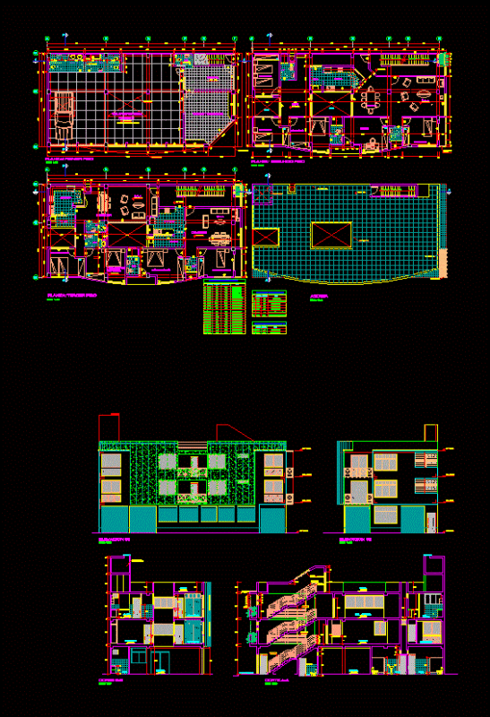 Housing Trade DWG Block for AutoCAD