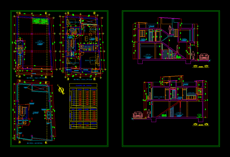 Housing Trade DWG Block for AutoCAD
