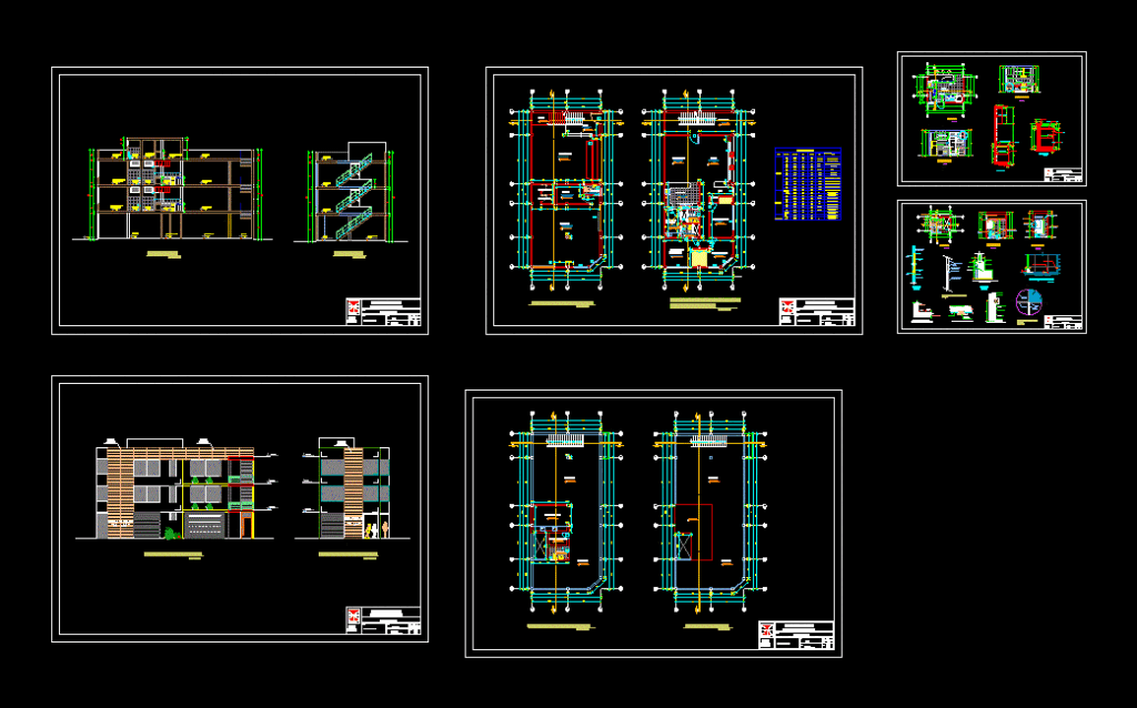 Housing Trade DWG Block for AutoCAD