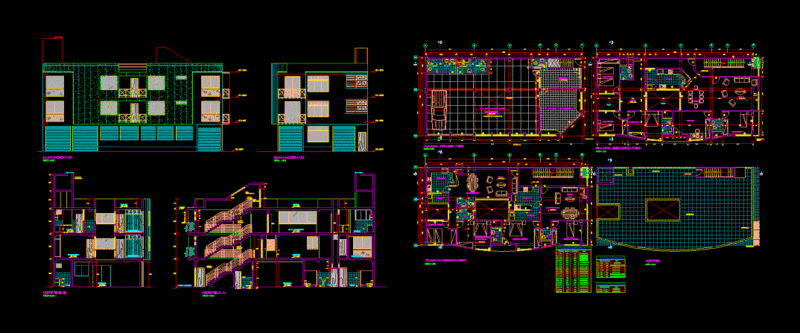 Housing Trade DWG Section for AutoCAD