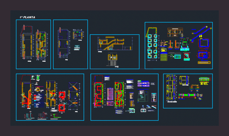 Housing Trade DWG Section for AutoCAD